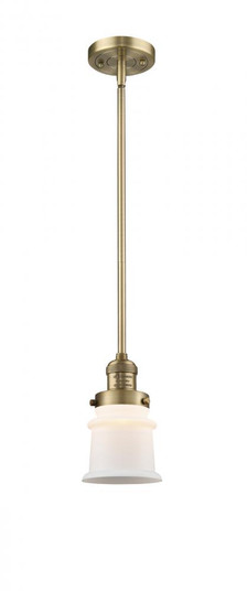Canton - 1 Light - 5 inch - Brushed Brass - Stem Hung - Mini Pendant (3442|201S-BB-G181S)