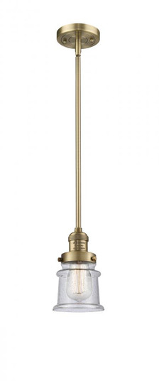 Canton - 1 Light - 5 inch - Brushed Brass - Stem Hung - Mini Pendant (3442|201S-BB-G184S)