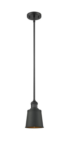 Addison - 1 Light - 5 inch - Matte Black - Stem Hung - Mini Pendant (3442|201S-BK-M9-BK-LED)