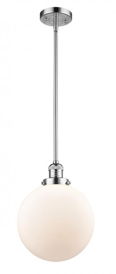 Beacon - 1 Light - 10 inch - Polished Chrome - Stem Hung - Mini Pendant (3442|201S-PC-G201-10)