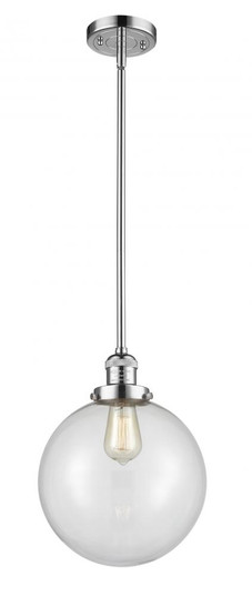Beacon - 1 Light - 10 inch - Polished Chrome - Stem Hung - Mini Pendant (3442|201S-PC-G202-10-LED)