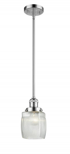 Colton - 1 Light - 6 inch - Polished Chrome - Stem Hung - Mini Pendant (3442|201S-PC-G302-LED)