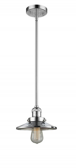Railroad - 1 Light - 8 inch - Polished Chrome - Stem Hung - Mini Pendant (3442|201S-PC-M7-LED)