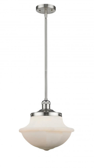Oxford - 1 Light - 12 inch - Brushed Satin Nickel - Stem Hung - Mini Pendant (3442|201S-SN-G541-LED)