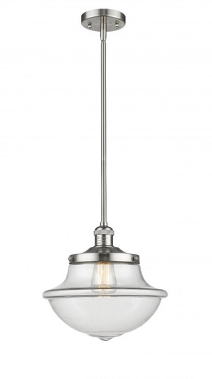 Oxford - 1 Light - 12 inch - Brushed Satin Nickel - Stem Hung - Mini Pendant (3442|201S-SN-G542)
