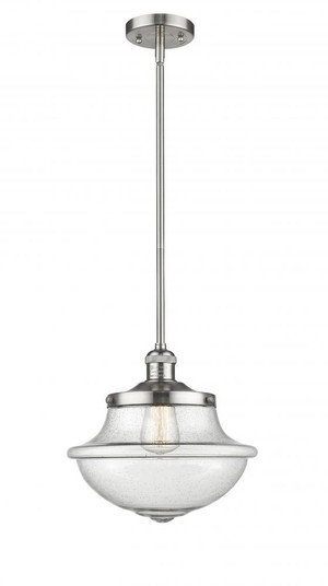 Oxford - 1 Light - 12 inch - Brushed Satin Nickel - Stem Hung - Mini Pendant (3442|201S-SN-G544)