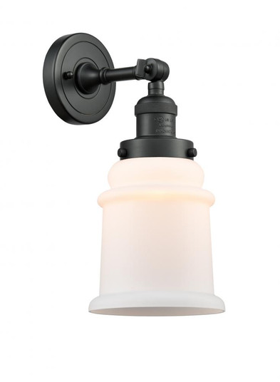 Canton - 1 Light - 7 inch - Matte Black - Adjustable Sconce (3442|203-BK-G181-LED)