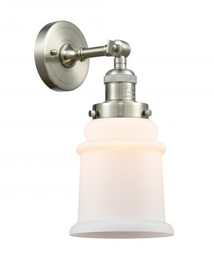 Canton - 1 Light - 7 inch - Brushed Satin Nickel - Adjustable Sconce (3442|203-SN-G181-LED)