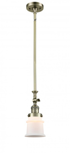 Canton - 1 Light - 5 inch - Antique Brass - Stem Hung - Adjustable Mini Pendant (3442|206-AB-G181S-LED)