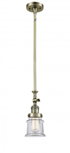 Canton - 1 Light - 5 inch - Antique Brass - Stem Hung - Adjustable Mini Pendant (3442|206-AB-G182S)