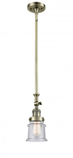Canton - 1 Light - 5 inch - Antique Brass - Stem Hung - Adjustable Mini Pendant (3442|206-AB-G184S)