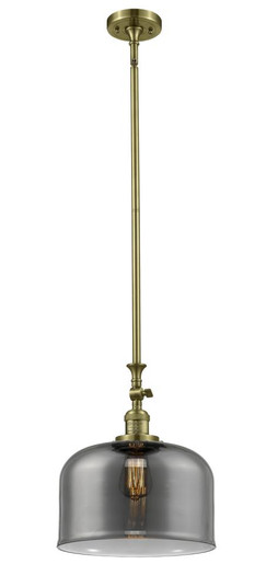 Bell - 1 Light - 12 inch - Antique Brass - Stem Hung - Adjustable Mini Pendant (3442|206-AB-G73-L)