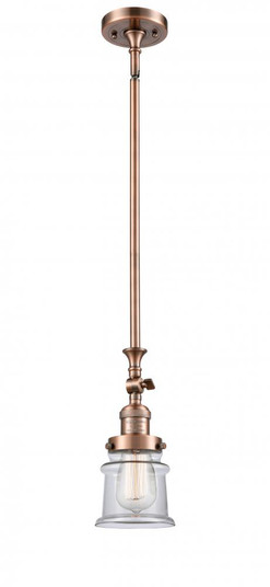 Canton - 1 Light - 5 inch - Antique Copper - Stem Hung - Adjustable Mini Pendant (3442|206-AC-G182S-LED)