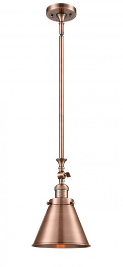 Appalachian - 1 Light - 8 inch - Antique Copper - Stem Hung - Adjustable Mini Pendant (3442|206-AC-M13-AC-LED)