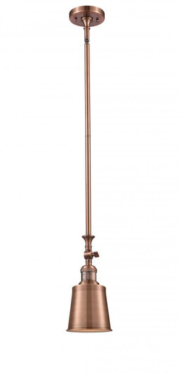 Addison - 1 Light - 5 inch - Antique Copper - Stem Hung - Adjustable Mini Pendant (3442|206-AC-M9-AC-LED)