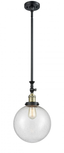 Beacon - 1 Light - 10 inch - Black Antique Brass - Stem Hung - Adjustable Mini Pendant (3442|206-BAB-G204-10)