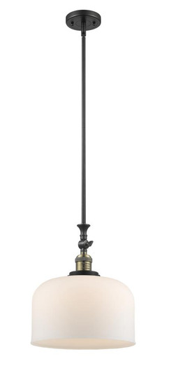 Bell - 1 Light - 12 inch - Black Antique Brass - Stem Hung - Adjustable Mini Pendant (3442|206-BAB-G71-L-LED)