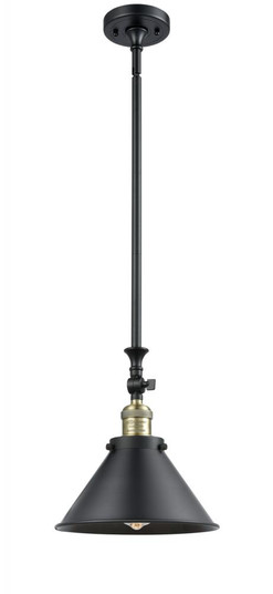 Briarcliff - 1 Light - 10 inch - Black Antique Brass - Stem Hung - Adjustable Mini Pendant (3442|206-BAB-M10-BK)