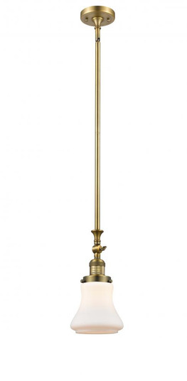 Bellmont - 1 Light - 6 inch - Brushed Brass - Stem Hung - Adjustable Mini Pendant (3442|206-BB-G191-LED)