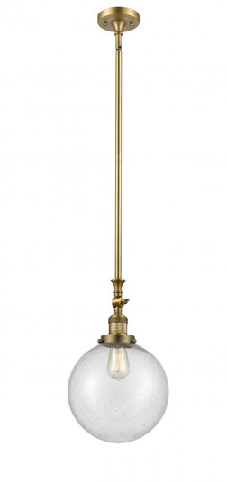 Beacon - 1 Light - 10 inch - Brushed Brass - Stem Hung - Adjustable Mini Pendant (3442|206-BB-G204-10)