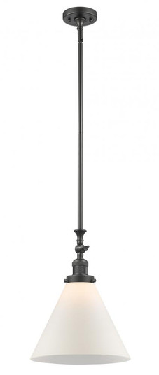 Cone - 1 Light - 12 inch - Oil Rubbed Bronze - Stem Hung - Adjustable Mini Pendant (3442|206-OB-G41-L-LED)