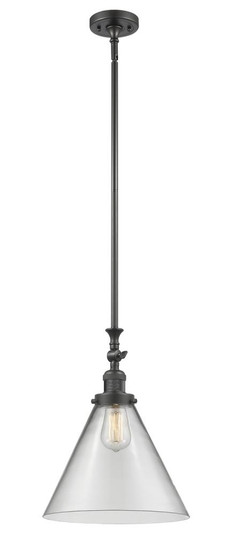 Cone - 1 Light - 12 inch - Oil Rubbed Bronze - Stem Hung - Adjustable Mini Pendant (3442|206-OB-G42-L)