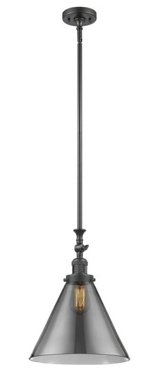 Cone - 1 Light - 12 inch - Oil Rubbed Bronze - Stem Hung - Adjustable Mini Pendant (3442|206-OB-G43-L)