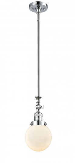 Beacon - 1 Light - 6 inch - Polished Chrome - Stem Hung - Adjustable Mini Pendant (3442|206-PC-G201-6)