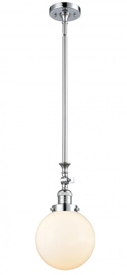 Beacon - 1 Light - 8 inch - Polished Chrome - Stem Hung - Adjustable Mini Pendant (3442|206-PC-G201-8)