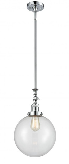 Beacon - 1 Light - 10 inch - Polished Chrome - Stem Hung - Adjustable Mini Pendant (3442|206-PC-G202-10)