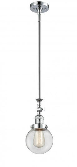 Beacon - 1 Light - 6 inch - Polished Chrome - Stem Hung - Adjustable Mini Pendant (3442|206-PC-G202-6-LED)