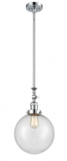 Beacon - 1 Light - 10 inch - Polished Chrome - Stem Hung - Adjustable Mini Pendant (3442|206-PC-G204-10-LED)