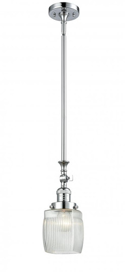 Colton - 1 Light - 6 inch - Polished Chrome - Stem Hung - Adjustable Mini Pendant (3442|206-PC-G302)