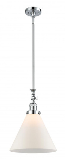 Cone - 1 Light - 12 inch - Polished Chrome - Stem Hung - Adjustable Mini Pendant (3442|206-PC-G41-L-LED)