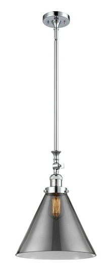 Cone - 1 Light - 12 inch - Polished Chrome - Stem Hung - Adjustable Mini Pendant (3442|206-PC-G43-L)
