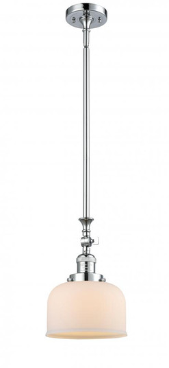 Bell - 1 Light - 8 inch - Polished Chrome - Stem Hung - Adjustable Mini Pendant (3442|206-PC-G71-LED)