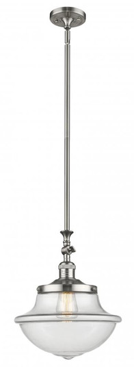 Oxford - 1 Light - 12 inch - Brushed Satin Nickel - Stem Hung - Adjustable Mini Pendant (3442|206-SN-G542-LED)