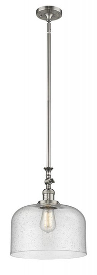 Bell - 1 Light - 12 inch - Brushed Satin Nickel - Stem Hung - Adjustable Mini Pendant (3442|206-SN-G74-L-LED)