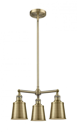 Addison - 3 Light - 19 inch - Antique Brass - Stem Hung - Chandelier (3442|207-AB-M9-AB-LED)