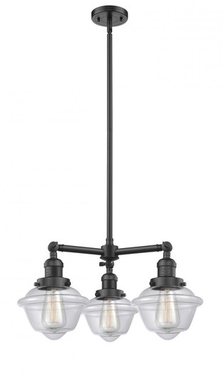 Oxford - 3 Light - 20 inch - Oil Rubbed Bronze - Stem Hung - Chandelier (3442|207-OB-G532)