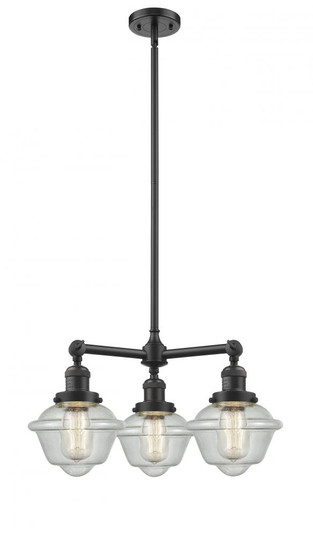 Oxford - 3 Light - 20 inch - Oil Rubbed Bronze - Stem Hung - Chandelier (3442|207-OB-G534)