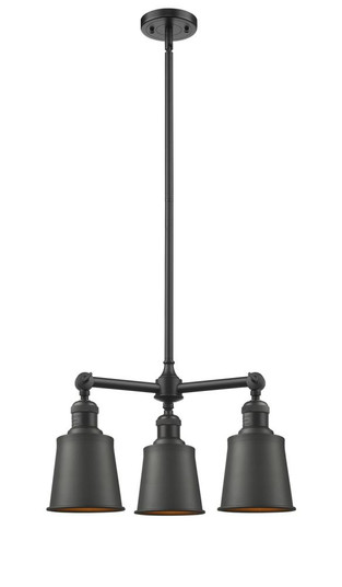 Addison - 3 Light - 19 inch - Oil Rubbed Bronze - Stem Hung - Chandelier (3442|207-OB-M9-OB)