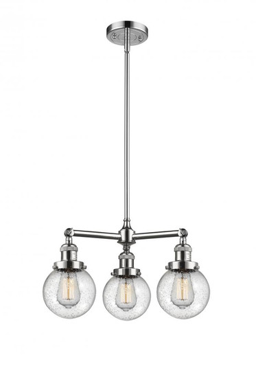 Beacon - 3 Light - 19 inch - Polished Chrome - Stem Hung - Chandelier (3442|207-PC-G204-6)