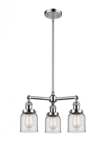 Bell - 3 Light - 19 inch - Polished Chrome - Stem Hung - Chandelier (3442|207-PC-G52-LED)