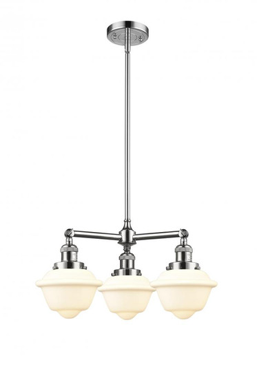 Oxford - 3 Light - 20 inch - Polished Chrome - Stem Hung - Chandelier (3442|207-PC-G531)