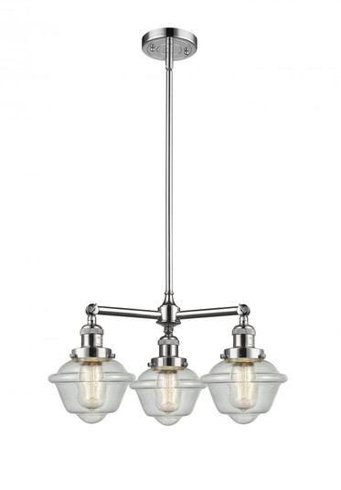 Oxford - 3 Light - 20 inch - Polished Chrome - Stem Hung - Chandelier (3442|207-PC-G534)