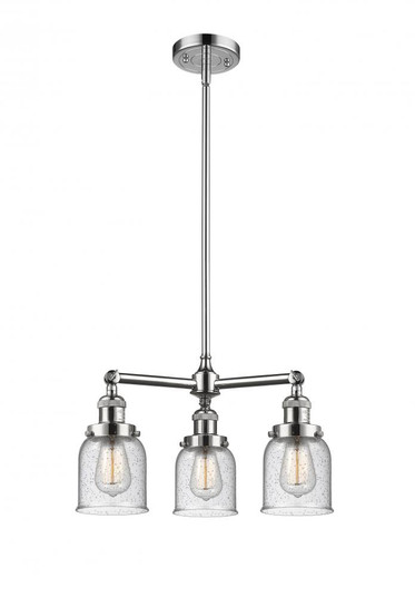 Bell - 3 Light - 19 inch - Polished Chrome - Stem Hung - Chandelier (3442|207-PC-G54)