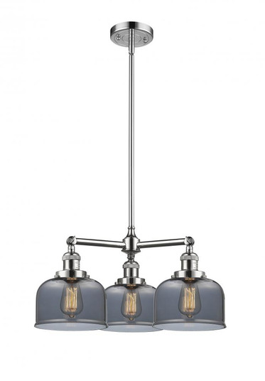 Bell - 3 Light - 22 inch - Polished Chrome - Stem Hung - Chandelier (3442|207-PC-G73)