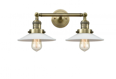 Halophane - 2 Light - 18 inch - Antique Brass - Adjustable Bath Vanity Light (3442|208-AB-G1)