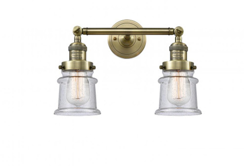 Canton - 2 Light - 17 inch - Antique Brass - Adjustable Bath Vanity Light (3442|208-AB-G184S-LED)